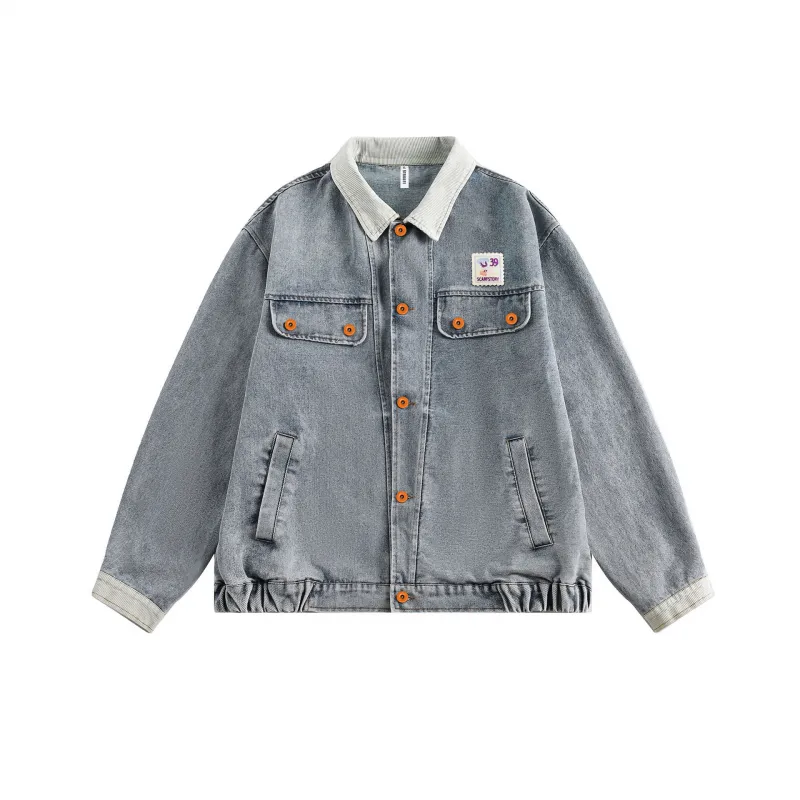 Retro Contrast Color Jacket-4