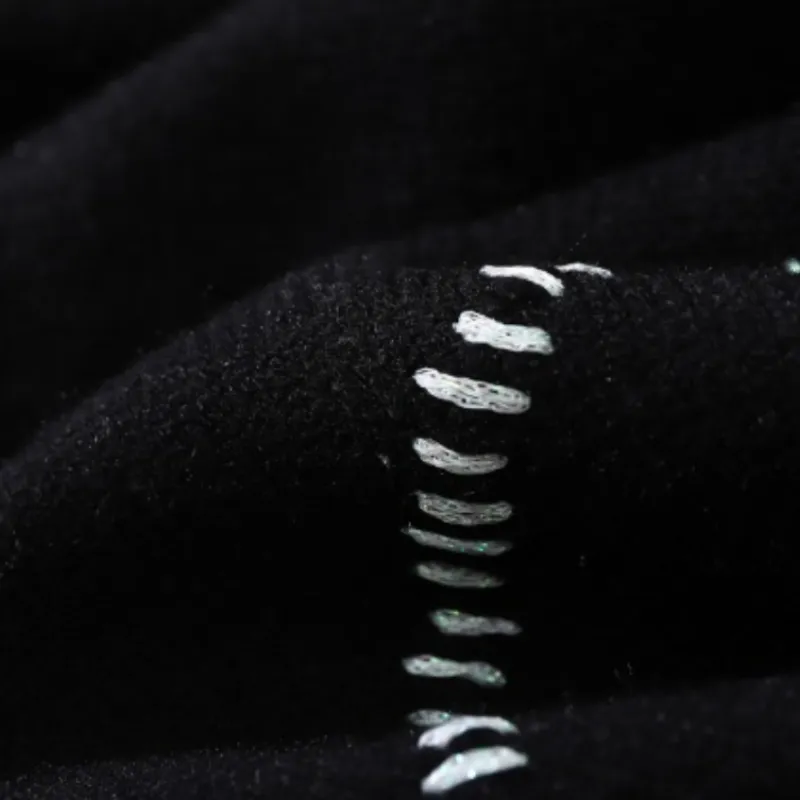 Retro High Street Irregular Hole Pin Open Line Contrast Color Loose Knit Sweater-5