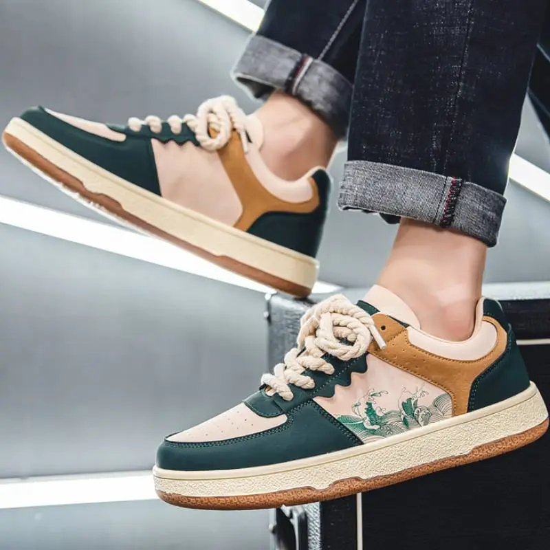 Retro Casual Color Matching Printing Sneaker-5