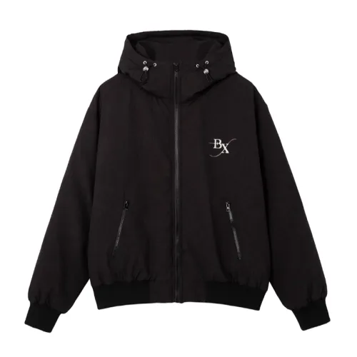 B.X Knitted Hooded Cotton Coat