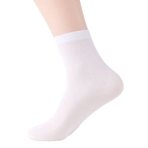 Casual Plain Mid-Calf Sock