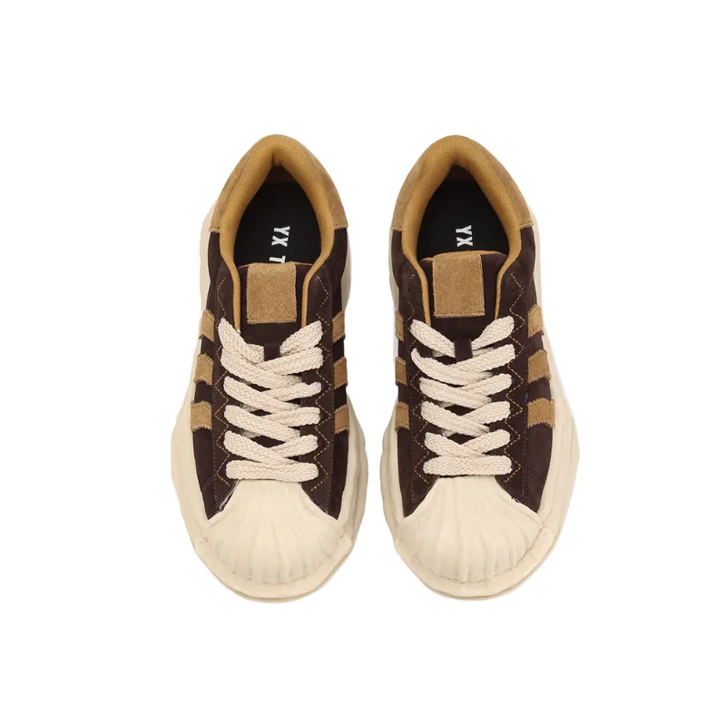 Retro Thick Bottom Low Top Shoes-2