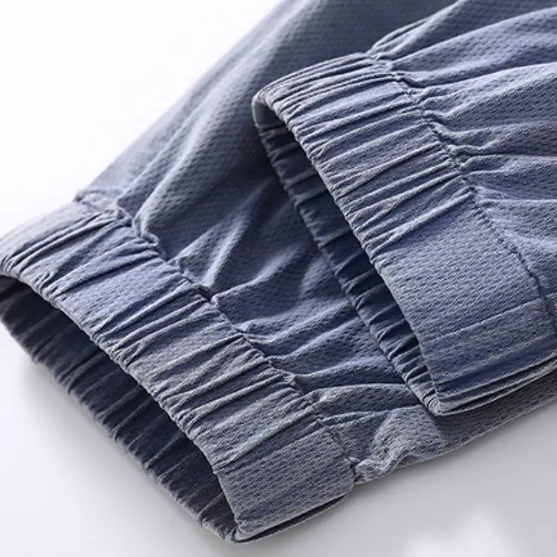 Elastic Waist Drawstring AComfortable Casual Cropped Pants-14