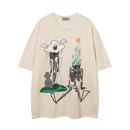 Skull Cartoon Print T-Shirt