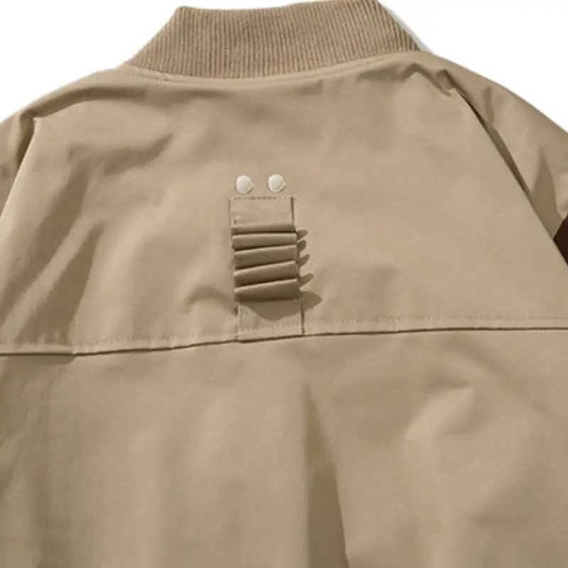 Baseball Multi zipper Fashion Jacket-3