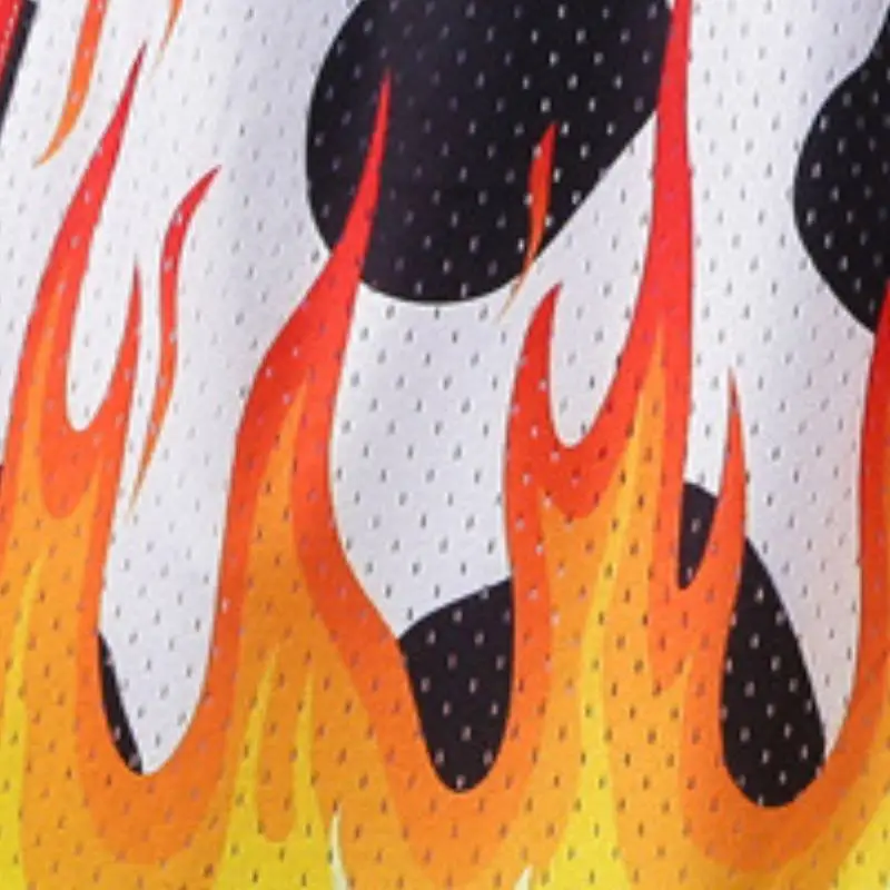 Graffiti Athleisure Retro Mesh Pants-5