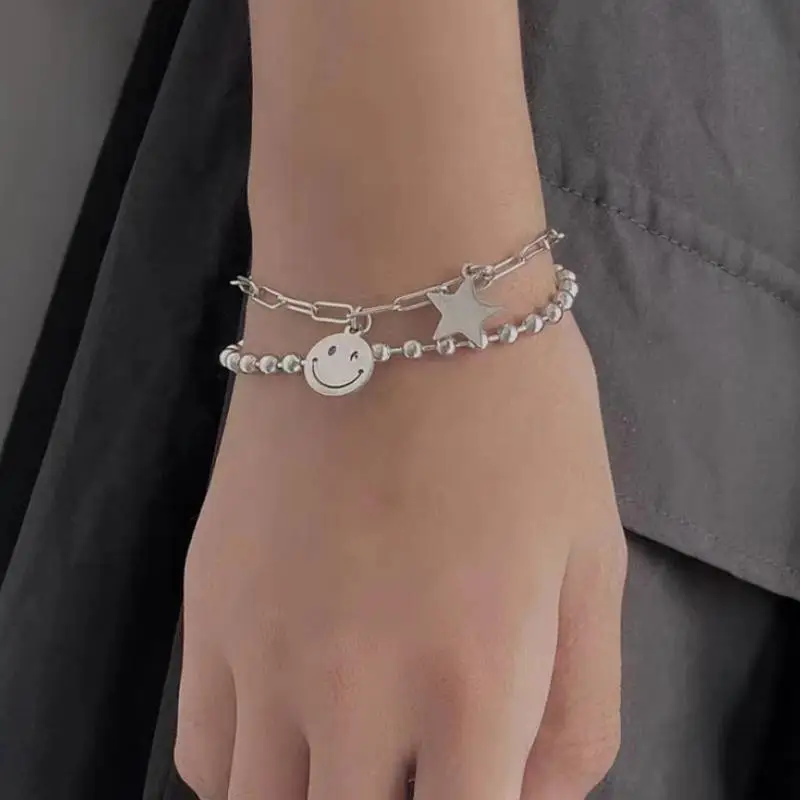 Double Layer Punk Bracelet-1