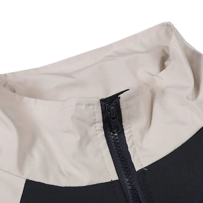 New Style Retro Contrast Color Stitching Collar Trendy Brand Jacket-6