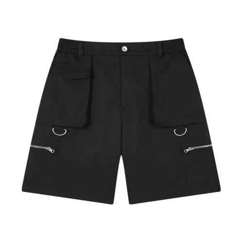PASET Loose-fitting zippered cargo shorts in solid color
