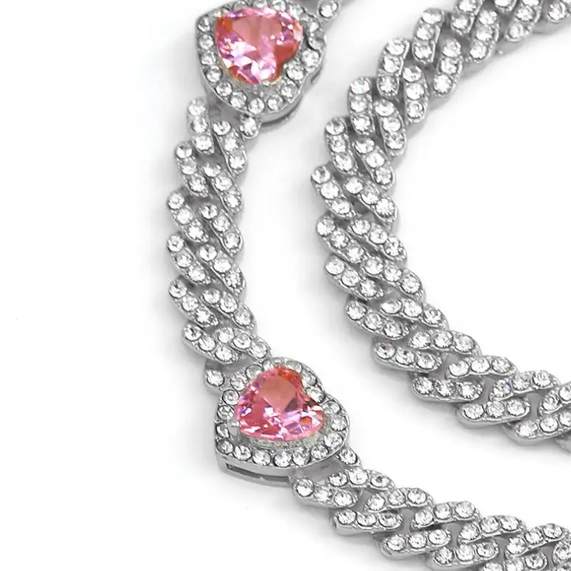 Zircon Cuban Chain Necklace-9