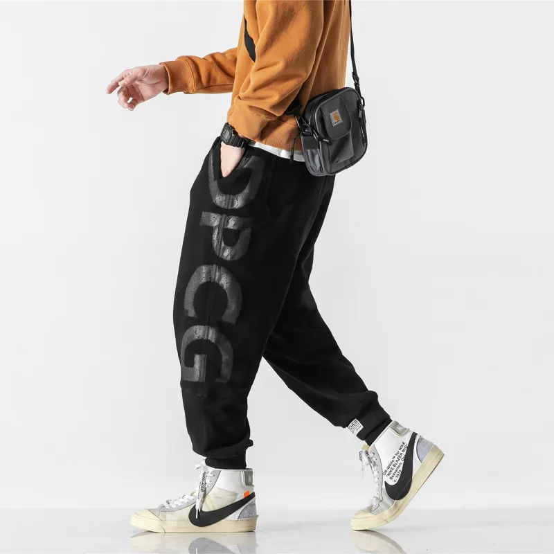 Trendy Printed Loose Knit Sweatpants-9