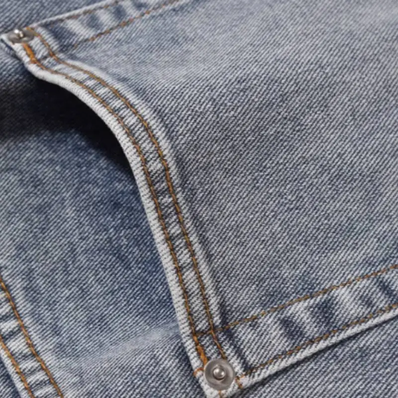 Loose Fitting Vintage Straight Leg Jeans-4