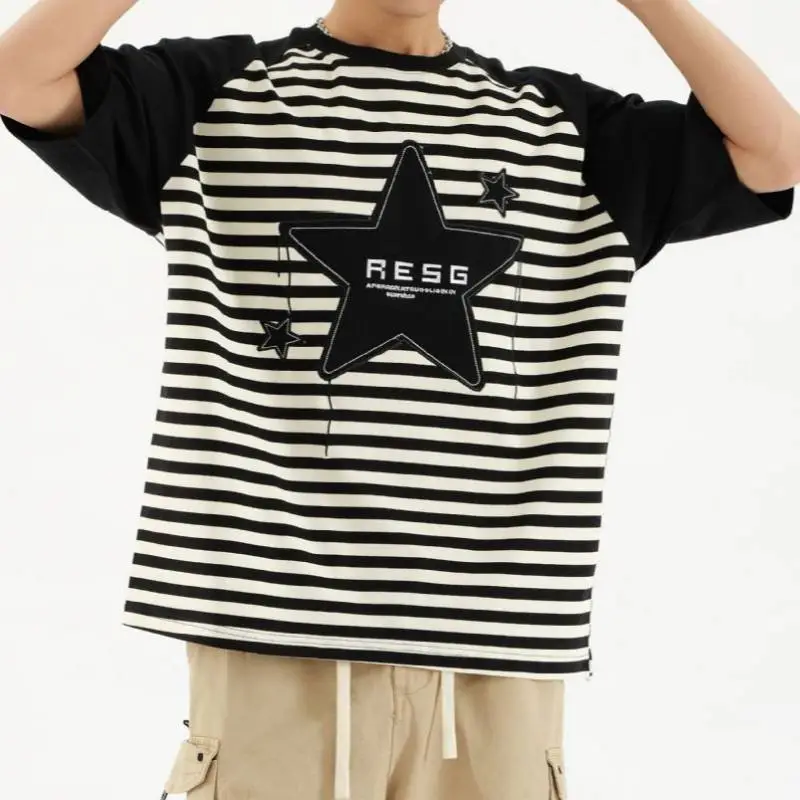 Embroidered Striped T Shirt-3
