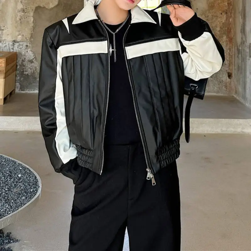 Trendy Contrast Color Jacket-1
