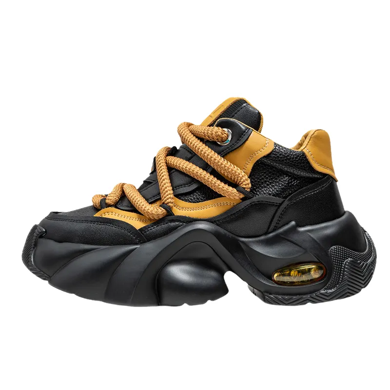 Niche Leather Breathable Sports Sneakers-6