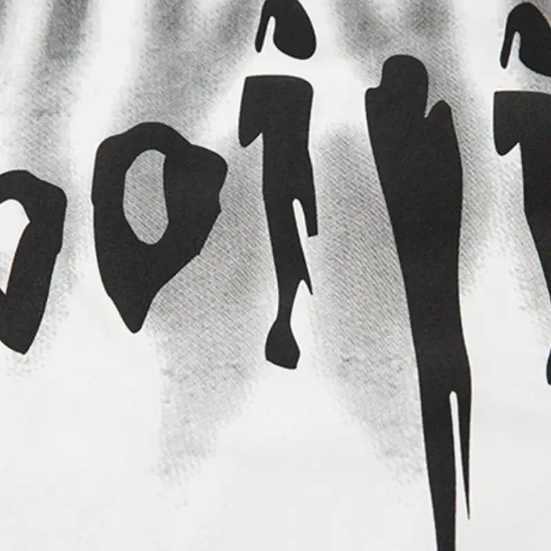 Retro Casual Mirror Image T Shirt-5