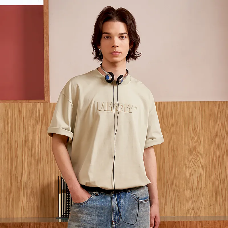 Black Printed Letter Round Neck Casual Short Sleeve T Shirt-14