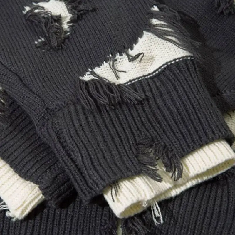 New Niche Design High Street Loose All match Sweater-7