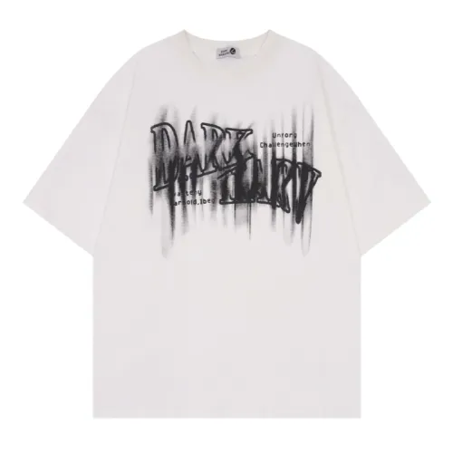 Graffiti Letter Print Casual Half-Sleeved T-Shirt