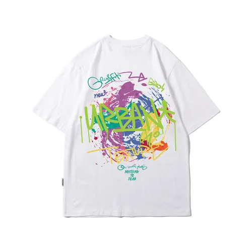 Fashion Plus Size Half-sleeved Hiphop Graffiti T-shirt