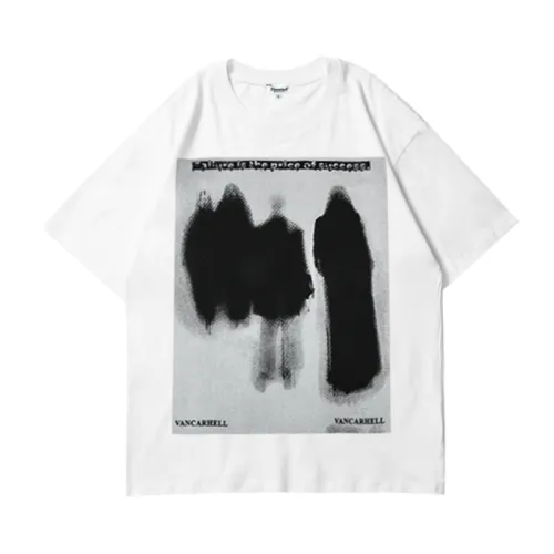 Street Tide Dark Graffiti Oversize Short Sleeve T-Shirt