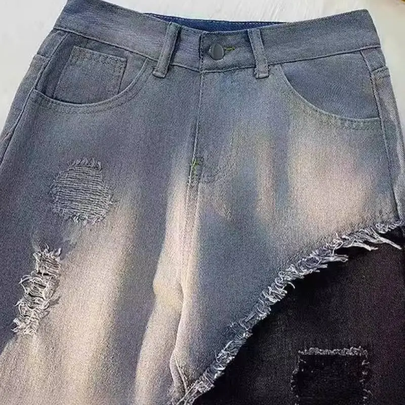 Trendy Color Matching Jeans-3