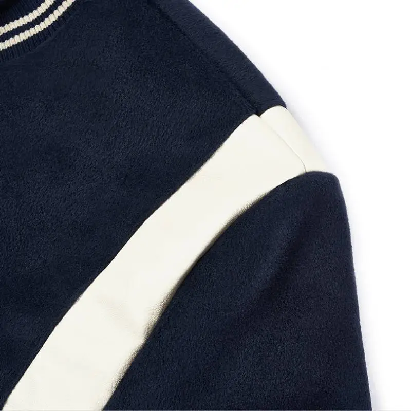 Contrasting Color Embroidered Jacket-5