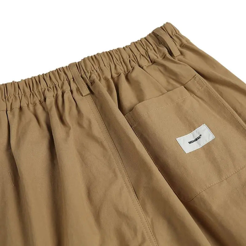 Solid Color Basic Straight Casual Pants-5