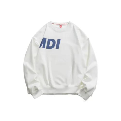 Simple Printed Suede Crewneck Sweatshirt