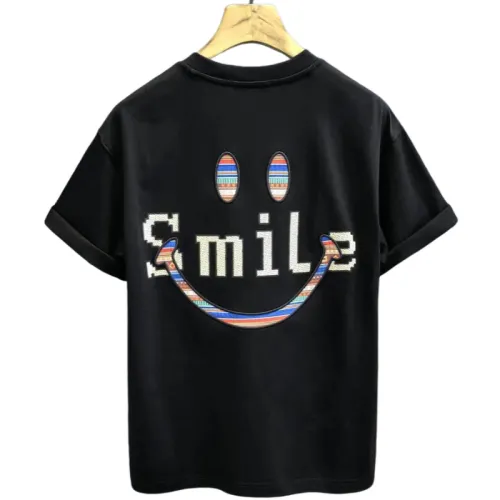 Smiley Face Print Short Sleeve T-Shirt