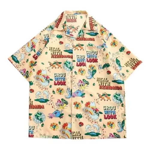 Hong Kong Style Floral Print Shirt