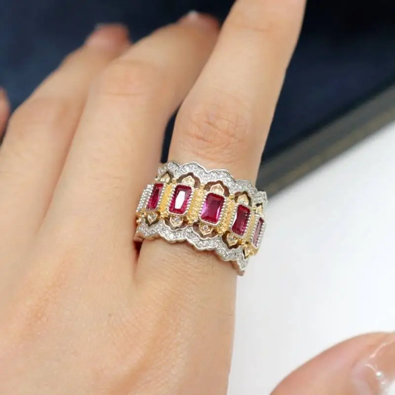 Retro Palace Emerald Ring-1