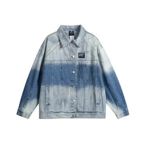 Gradient Loose Fashion Neutral Street Fashion Denim Jacket