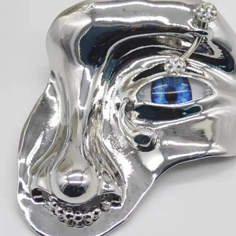 Exaggerated Hip Hop Pendant Necklace-3