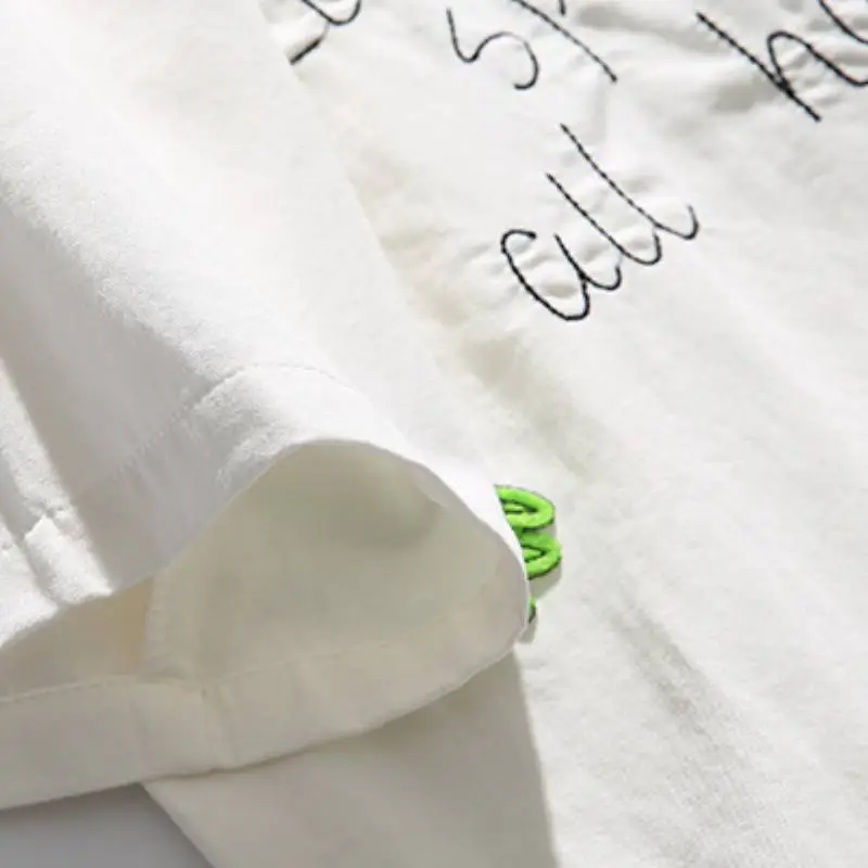 Trendy Patch Embroidered Shirt-3
