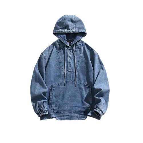 Fashion Brand Loose Hooded Denim Jacket