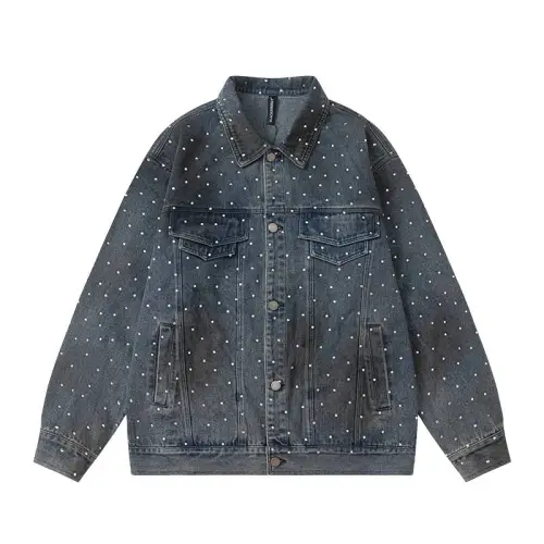 Full Grain Decoration Denim Jacket