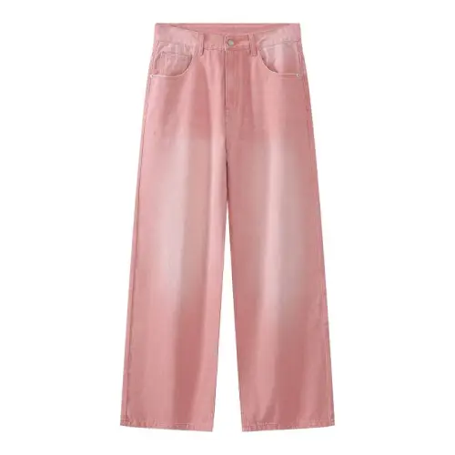 New Seasons Straight Pink Wide Leg Jeans