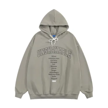Vintage Fleece lined Thickened Hooded Sweater