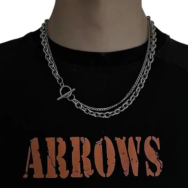 Double Layer Clavicle Necklace-1