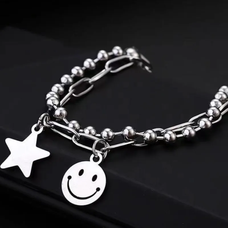 Double Layer Punk Bracelet-3