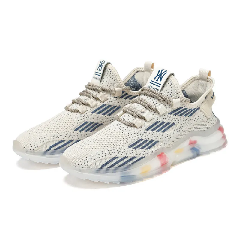 Breathable Mesh Rainbow Running Shoes-5