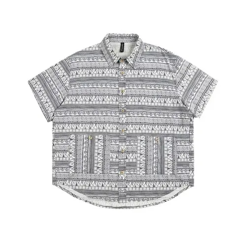 Retro Ethnic Short-Sleeved Shirt