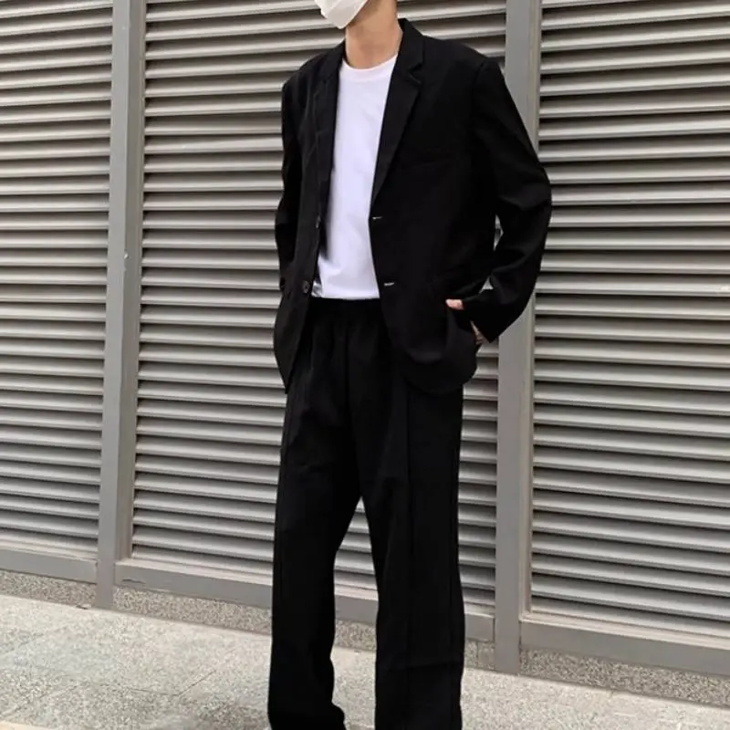 HELIPORT Apron Solid Color Classic Brooch Simple British Single breasted Casual Collar Suit-3