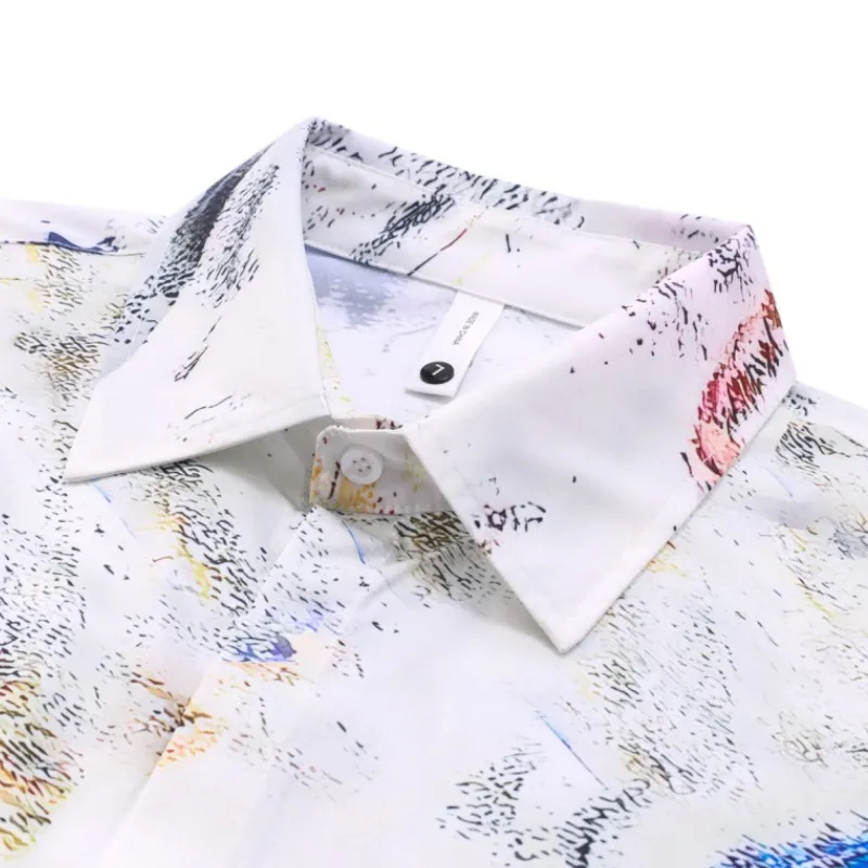 Retro Painting Art Print Long Sleeve Shirt-2