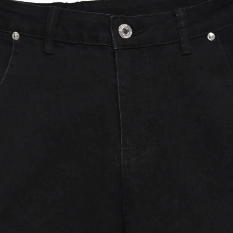 New Deconstructed Fur Edge Niche Design Jeans-4
