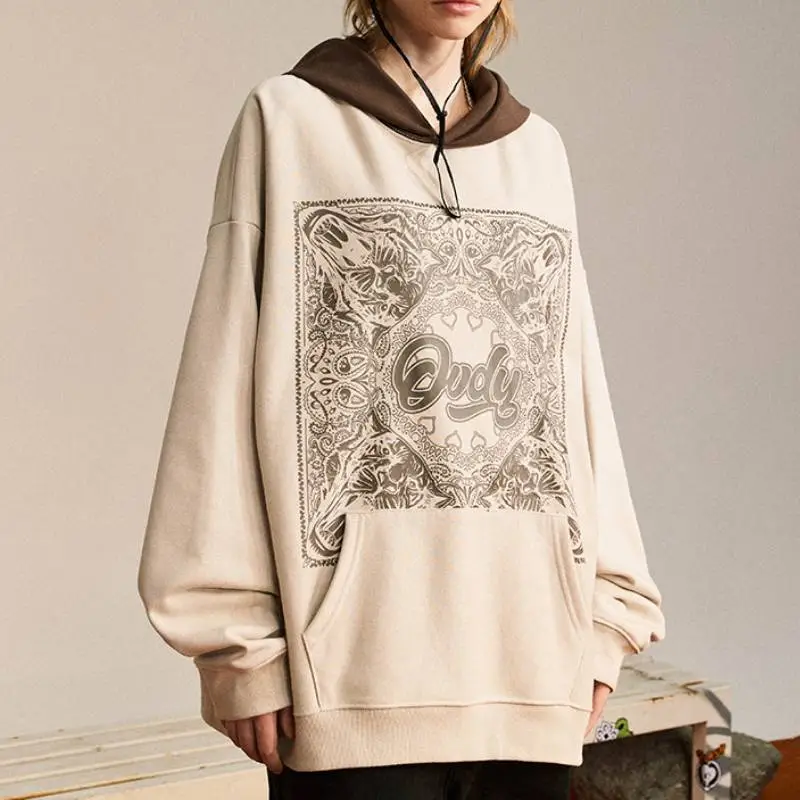 Totem Direct Spray Color Matching Tide Hoodie-2