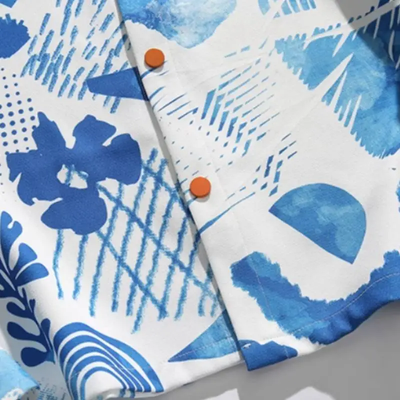 Ink Graffiti Contrast Color Shirt-2