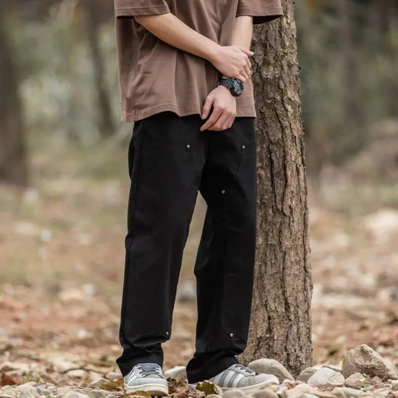 Retro Casual Carpenter Pants-10