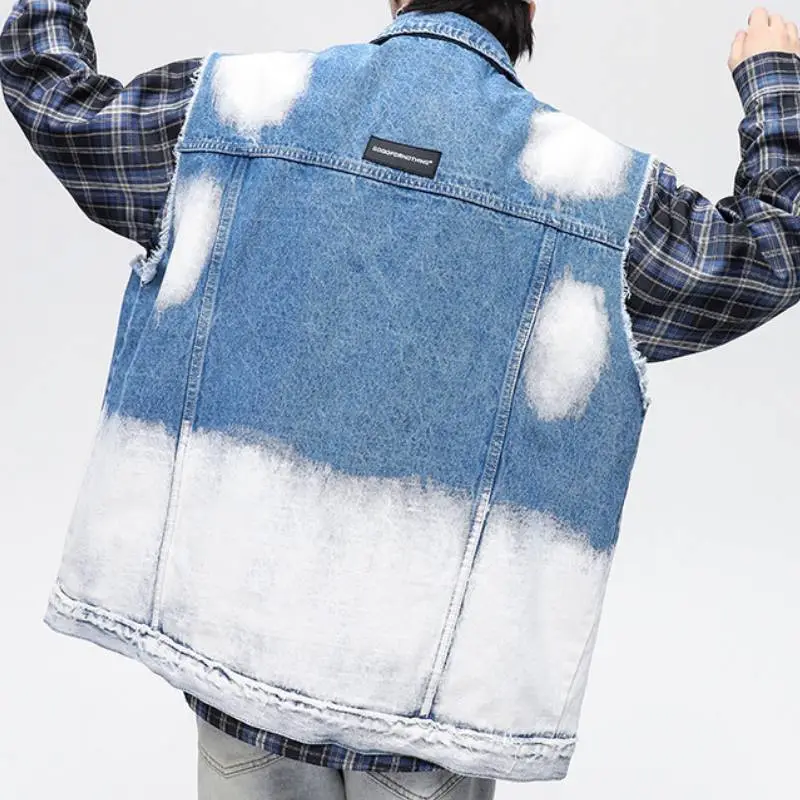 Denim Washed Trendy Vest-3